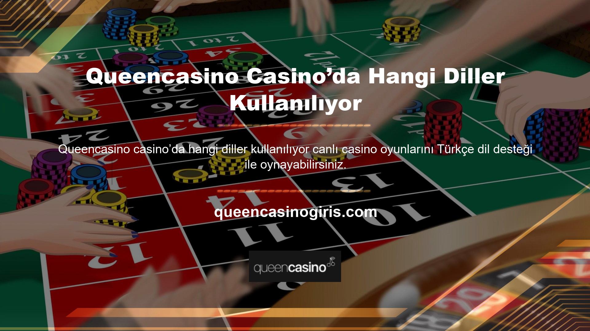 Türkçe olarak sunulan oyun seçenekleri arasında rulet, blackjack gibi her türlü site içeriği bulunmaktadır