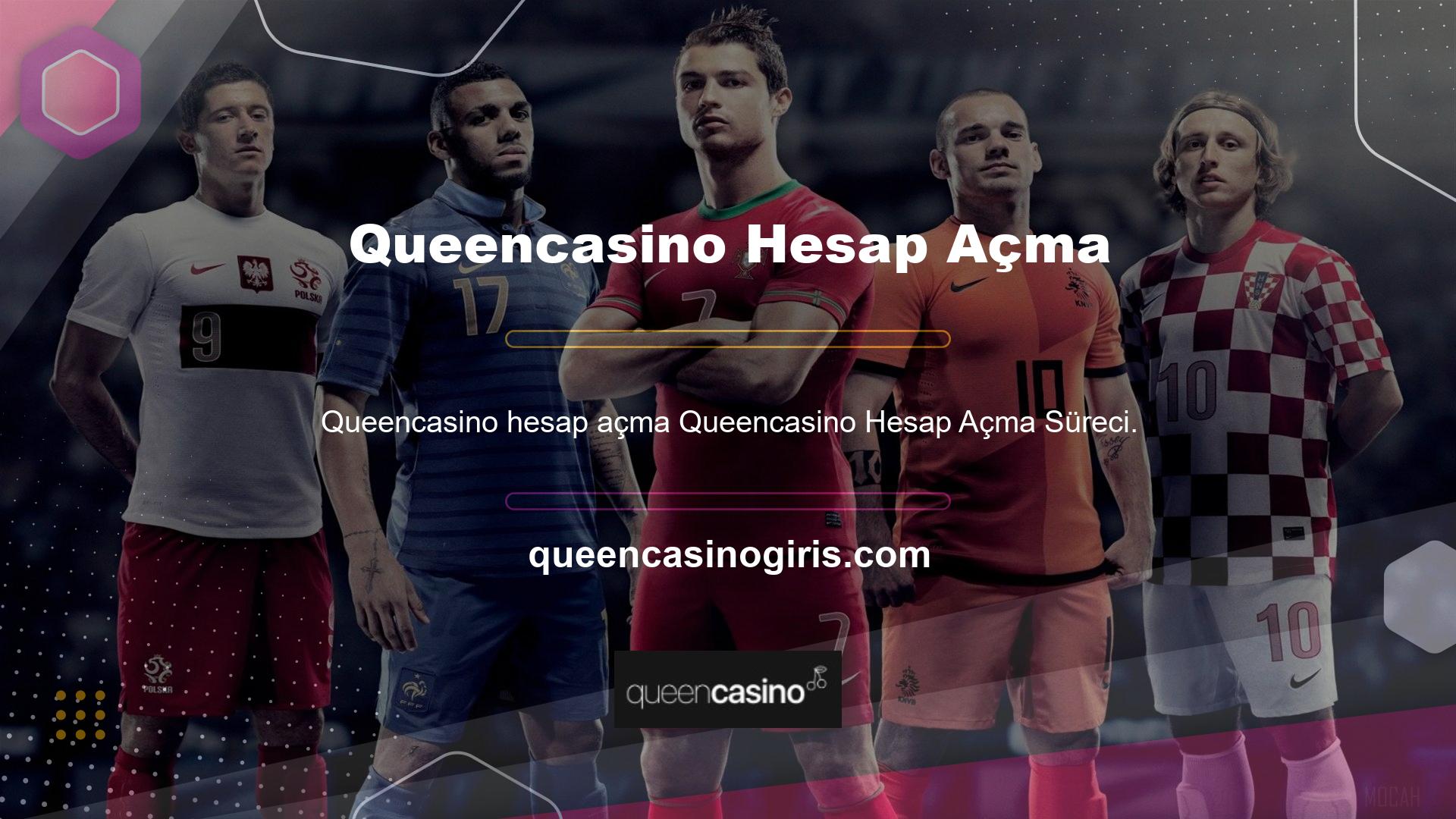 Queencasino Hesap Açma Süreci tamamen çevrimiçidir